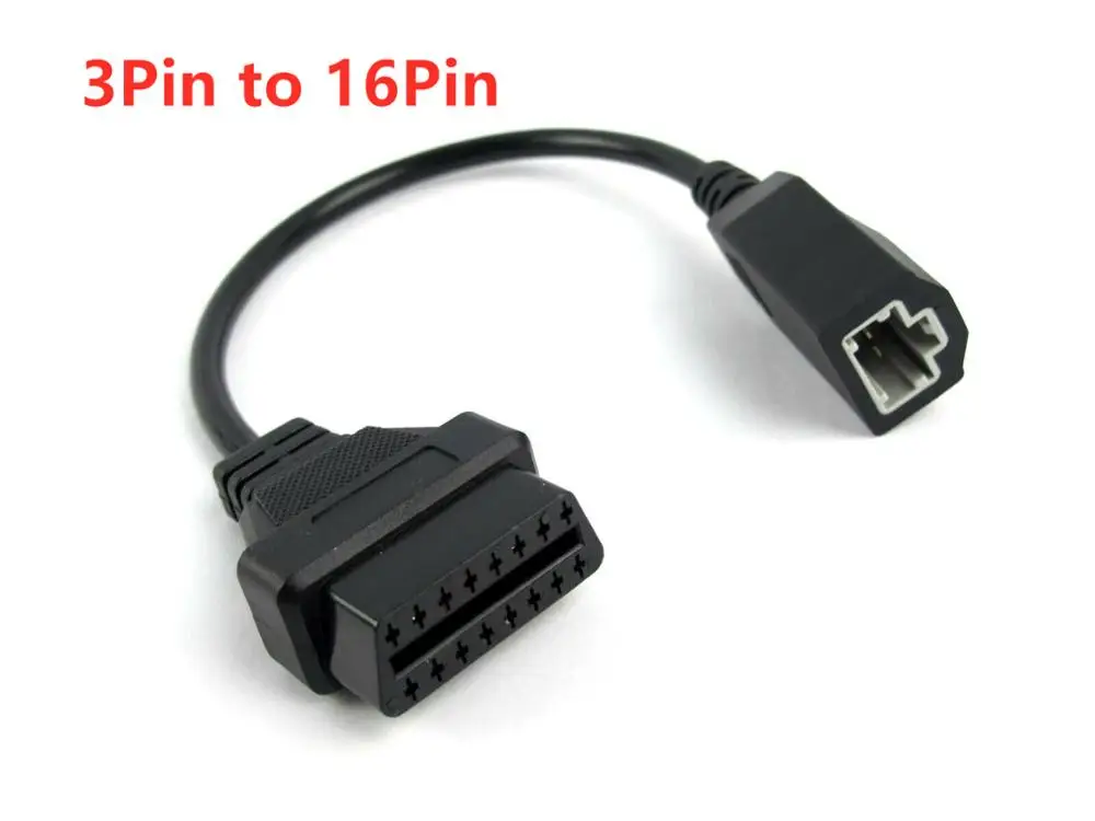 

3 Pin To 16 Pin Connector Compatible 3pin 5Pin to OBD 2 16pin Cable For Honda OBD Tool Car Scanner OBD1 OBD2 OBDII Adapter