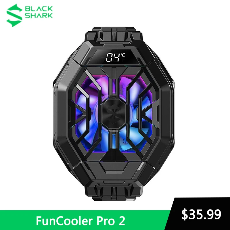 New Original Black Shark Cooler 2 With Temperature Display Back Clip For Black Shark 4 3 Pro Phone Radiator For iPhone 12 Rog 5