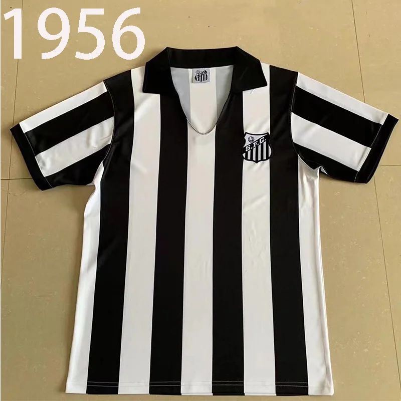 1956 Ретро Версия Santos FC футбольная Джерси PATO sanмежду SOTELDO Классическая винтажная