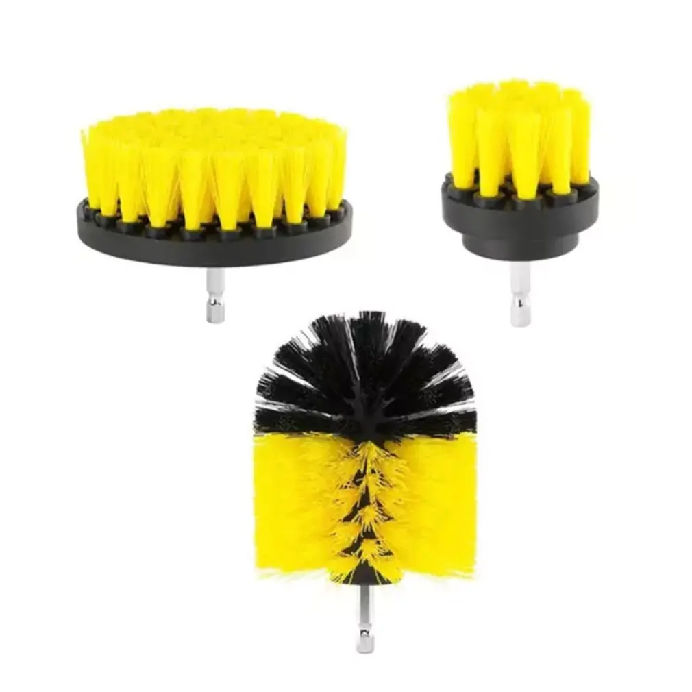 

3pcs Power Scrubber Brush Drill Brush Clean for Bathroom Surfaces Tub Shower Tile Grout Cordless Power Scrub Cleaning Kit