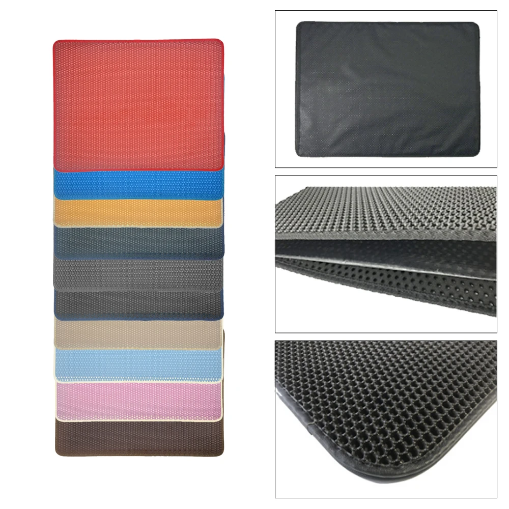 Двухслойный коврик для кошачьего туалета 10 цветов водонепроницаемый домашних