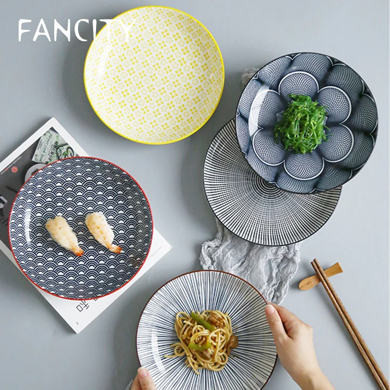 Керамические тарелки FANCITY креативные холодные домашние рисовые | Дом и сад