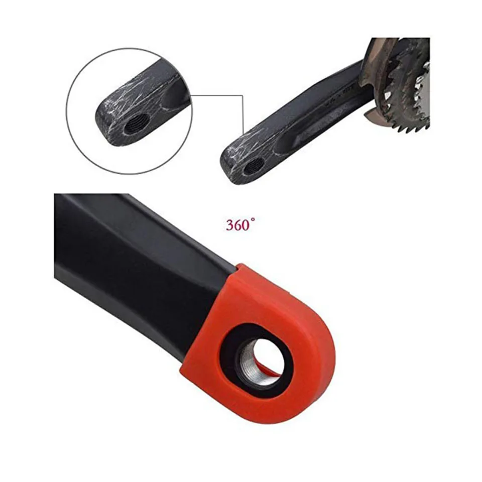 Bike Crank Cover Protector Silica Gel BIcycle Race Crank Boot Protectors Crankset Protective Case 2PCS