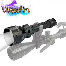 UniqueFire 1406 IR 940NM светодиодный фонарь масштабируемый перезаряжаемый светильник ночного видения с выпуклыми линзами 50 мм ударопрочный и водонепроницаемый