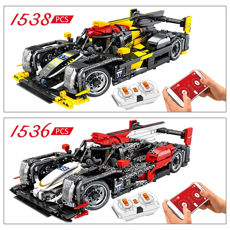 SEMBO создатель города RC/non RC 1:14 гоночный автомобиль MOC APP Technic модель спортивного