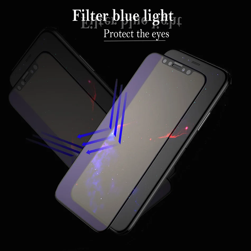 H&lOO 9H 4D Anti-Explosion Screen Protector Tempered Glass For iPhone X 5.8 inch 8 8 plus Premium Protective Toughened Film (5)