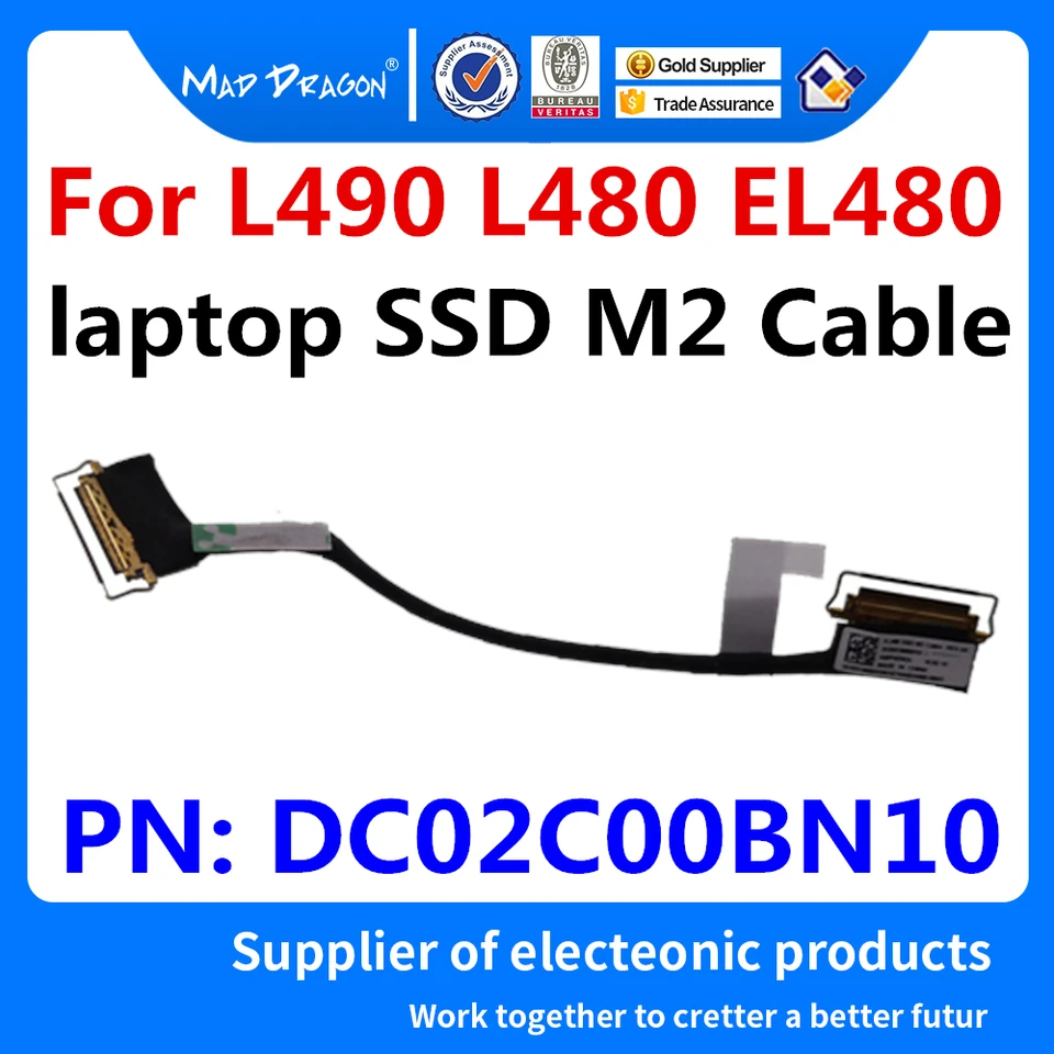 New Original Laptop Uevo Para Ssd M2 Conector De Cable M2 Ssd Cable For Lenovo Thinkpad L490 L480 El480 Dc02c00bn10 Computer Cables Connectors Aliexpress
