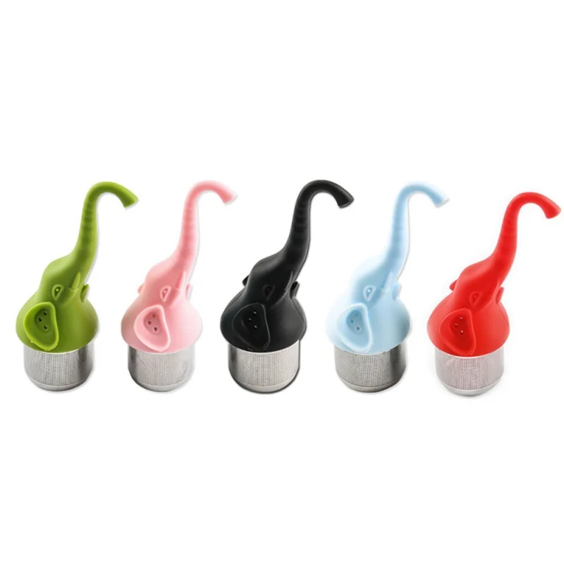 

Tea Infuser Teapot Filter Elephant Silicone Tea Leak Filter For Tea & Coffee Drinkware Kitchen Accessories