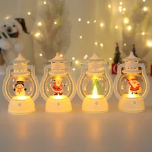 2022 New Christmas Lantern Retro Hanging Candle Holder Christmas Tree Decoration Christmas Gift Home Decoration