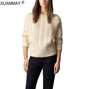 

Spring 2020 Thick Warm Wool Sweater Loose Casual High Quality Pullover Sweater Winter Comfortable Soft Sweater Coat Women