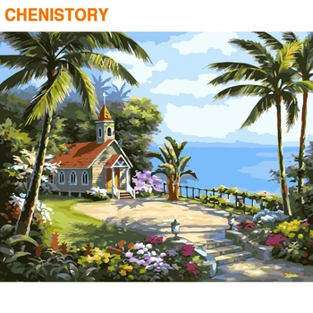 

CHENISTORY Frame DIY Painting By Numbers Seascape Modern Wall Art Picture By Numbers Acrylic Canvas By Numbers For Home Decors