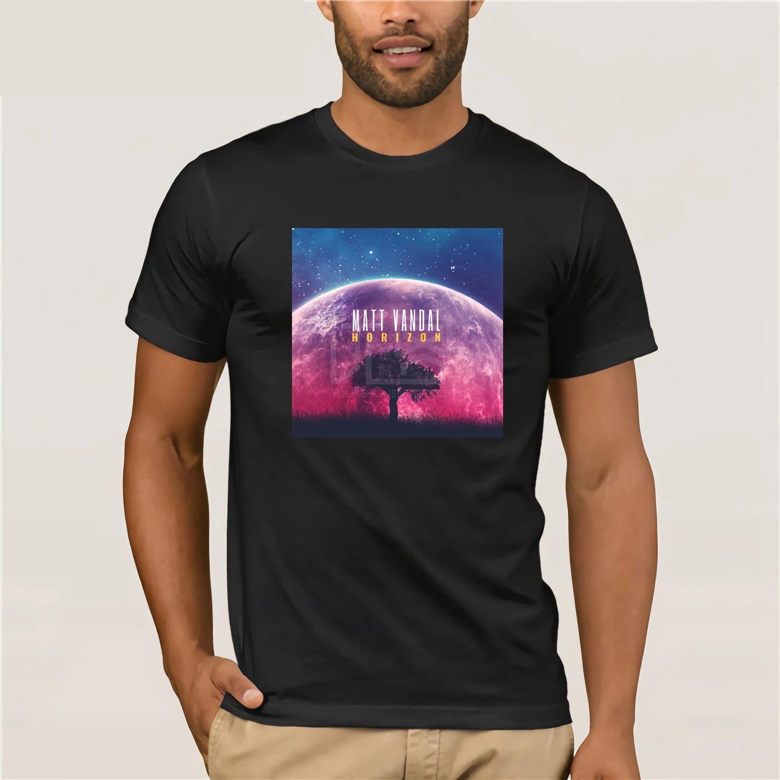 Футболка с матовым Vandal Horizon Album Cover, модная популярная футболка на заказ, Мужская забавная Повседневная футболка с принтом