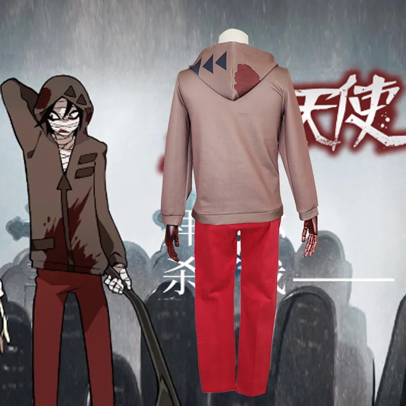 

Satsuriku No Tenshi Angels Of Death Zack Costume Set Isaac Foster Cosplay Hoodies+Pants Jacket Hooded Sweater Plus Size Pullover