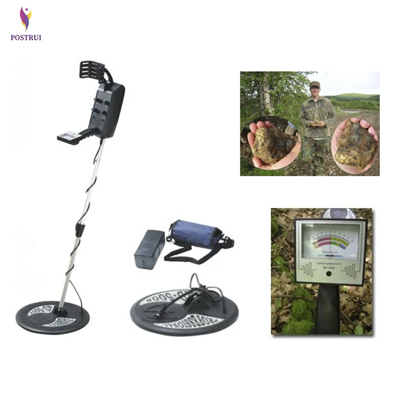 

Metal Detector Battery Powered LCD Display Underground Metal Detector Two Coils Gold Silver Detection Depth 3.5 meters MD-5008