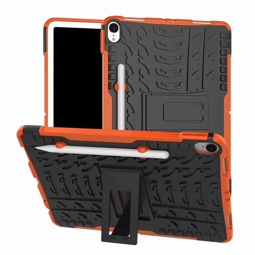Для ipad pro 11 funda capa чехол для нового ipad pro 11 с карандашом держатель ТПУ+ PC Стенд противоударный Броня противоскользящие оболочки - Цвет: for iPad 11 orange