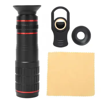 

20X Magnification High Precision Mobile Telescope HD Zoom Telescope with Phone Clip for Watching Games Concert Traveling