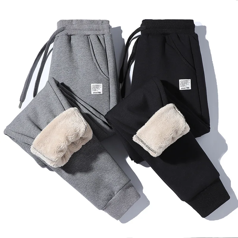 Зимние мужские спортивные штаны 4XL, теплые флисовые штаны, шаровары размера плюс, хлопковые спортивные штаны, Мужские штаны для бега