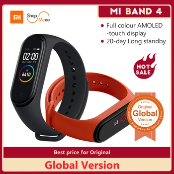

In Stock Global Version Xiaomi Mi Band 4 Smart Bracelet AMOLED Screen Smartband Fitness Traker Bluetooth Sport Waterproof