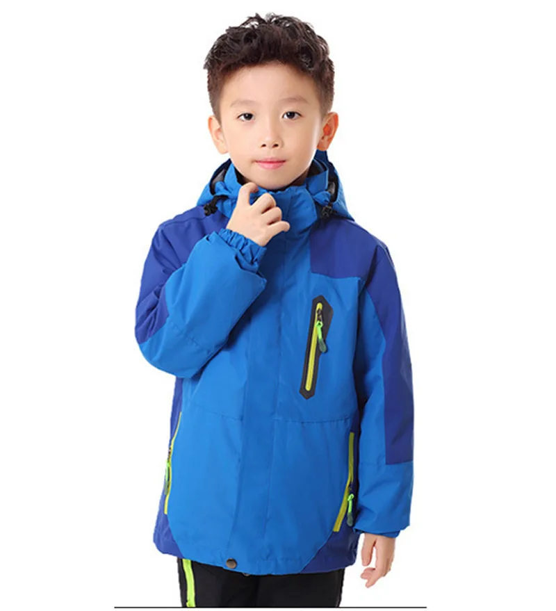 

Outdoor Two-Piece Set CHILDREN'S Jacket Men And Women Three-in-One Waterproof Warm Cold Protective Clothing Customizable Logo