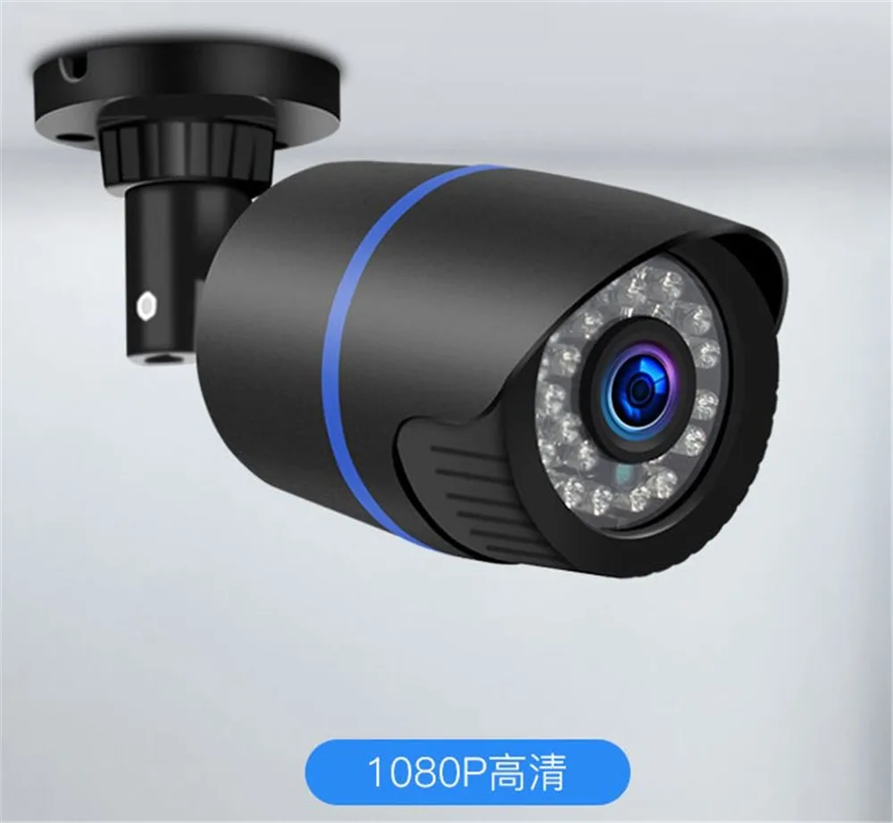 2MP 1080P 24LED ночного видения водонепроницаемый безопасности Пуля CCTV камера беспроводная ip-камера для внутренней сети