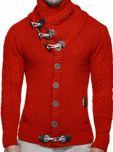 ZOGAA, Осень-зима, модный Повседневный Кардиган с длинным рукавом, Однотонный свитер, пальто, повседневная вязанная мужская верхняя одежда, Свитера