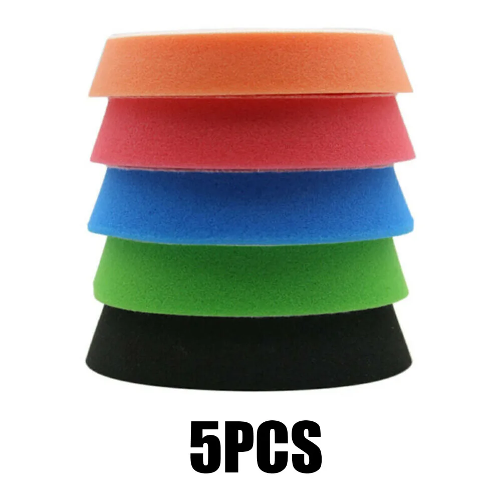 

Universal 5pcs/set 6in Buffing Sponge Polishing Pad Kit For Car Polisher Buffer High Quality More Durable