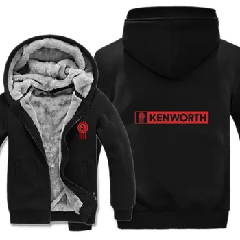

Kenworth Truck Hoodies Men Pullover Wool Liner Jacket Kenworth Sweatshirts Hoody Fashion Coat HS-021