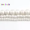 2/3/4/6/8mm Natural Matte Sliver Color Hematite Stone Round Loose Beads for Diy Bracelet Accessories Jewellery Making 15'' ► Photo 3/6