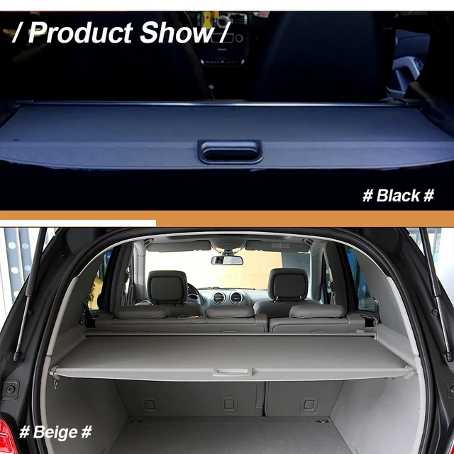 Car Rear Curtain Retractable Security Spacer For Mercedes Benz Accessories  Ml 350 Ml350 2012-2018 Trunk Cargo Cover Parcel Shelf - Rear Racks &  Accessories - AliExpress