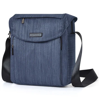 

OSOCE Men's Crossbody Bag Diagonal Shoulder Bag Tide Leisure Multi-Function Canvas Men's Bag Business Men's Small Shoulder Bag