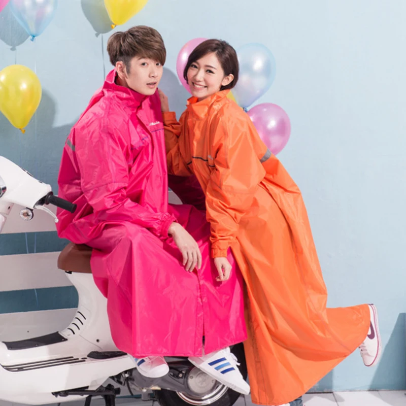 Ladies Hooded Raincoat PVC Fashion 
