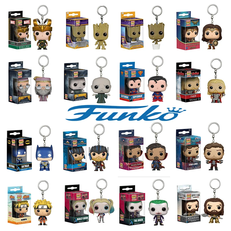 FUNKO POP venom Наруто Фигурка Человека-паука фигурки брелок Детский Рождественский Подарок Доктор Стрэндж клоун