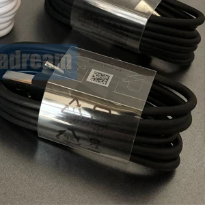 Leadream 100 шт DHL для samsung S10 9 8 type c Быстрая зарядка 2A USB кабель - Цвет: for S8 black