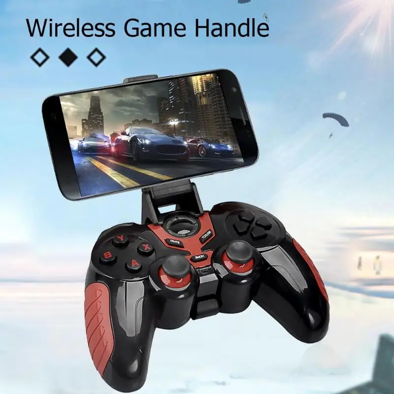 Беспроводной джойстик и геймпад для Android Bluetooth игровой контроллер для Android iOS планшет с держателем мобильного телефона