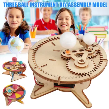 

Sun Moon Earth Running Model Science Experiment Children DIY Assembly Educational Toy NSV775