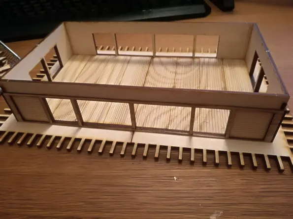 Доска собрать DIY кукольный домик Деревянные маленькие набор декораций с 28 мм соотношением 1:56 для японских воюющих состояний размер 32*23*15 см