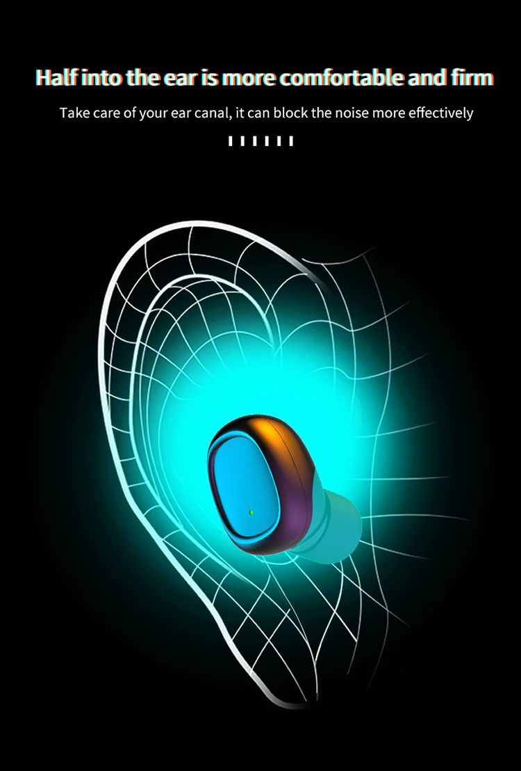 Second Generation Bluetooth 5 0 Stereo Headphones LED Display In ear Wireless Volume Control Earphone For Samsung xiaomi