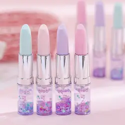 Lápiz labial con forma de arena movediza, estudiantes, chica, bolígrafo de Gel, papelería escolar para oficina