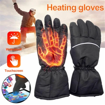 

Winter Touch screen Electric Thermal Warm Heated Gloves Motorcycle Bike Hunting