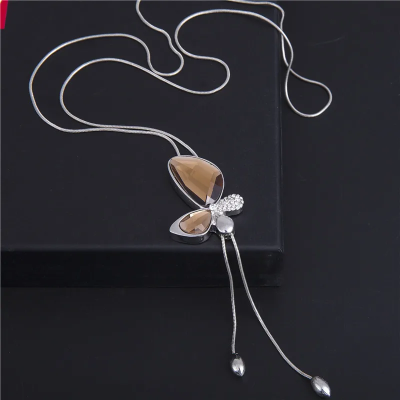 Модное ожерелье LWMMD в стиле Джокера синее серое коричневое украшение Женская