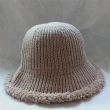 MAXSITI U новая купольная кепка осень-зима с бахромой из чистой шерсти вязаная шапка-ведро женская модная шапка для отдыха в рыбацком стиле