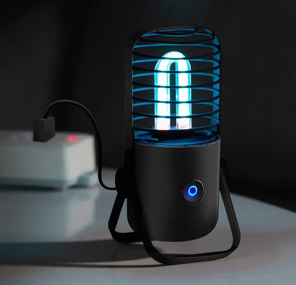 

UVC Germicidal Sterilization light Ozone Lamp bulb Ultraviolet light Fold base for disinfect bacterial kill mites Deodorizer