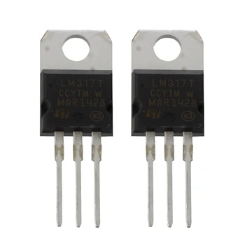 

2 Pcs 1.2-37V 1.5A Positive LM317T TO22 Package Voltage Regulator
