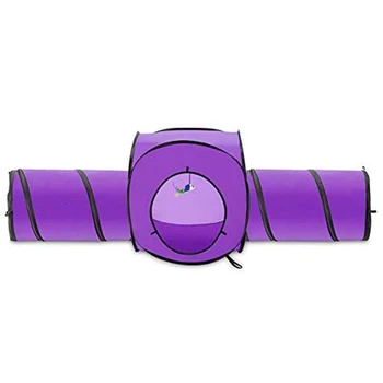 

Cat Tunnel Toys, Pet Supplies, Cat Paper Sounding Two-Way Tunnel, Foldable Cat Channel Set