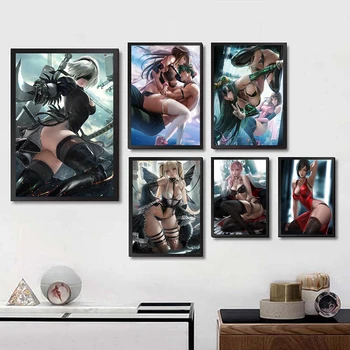 

Sexy beauty Game White cardboard Poster Wall Decoration Good Quality Printed Wall Painting Home Room Art Wall Posters 3