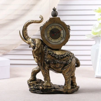 

Table clock "Elephant", bronze color, 35x22x10 cm 3940733