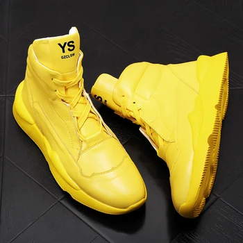 

2020 new men's loafers shoes fashion high tops punk Sneakers flats Casual shoes Hip-hop platform shoes men zapatillas hombre