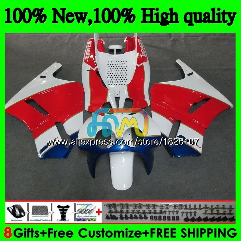 RVF400R NC30 для HONDA VFR400 R V4 VFR400R 91 92 93 94 синий красный продается 88BS. 22 ЛРВ 400 R NC35 400R 1991 1992 1993 1994 обтекатель