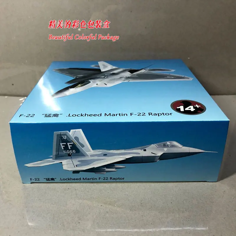Amer военная модель 1: 100 Американский F22 Raptor стелс истребитель модель самолета из сплава игрушка