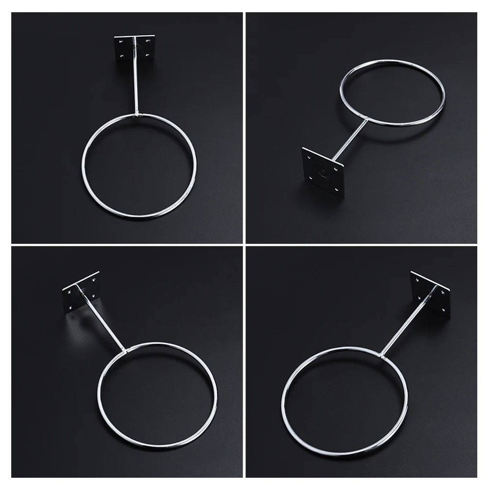 Stainless Steel Wall Mount Sports Ball Rack Display Ball Holder for Basketball Soccer Football Volleyball Exercise